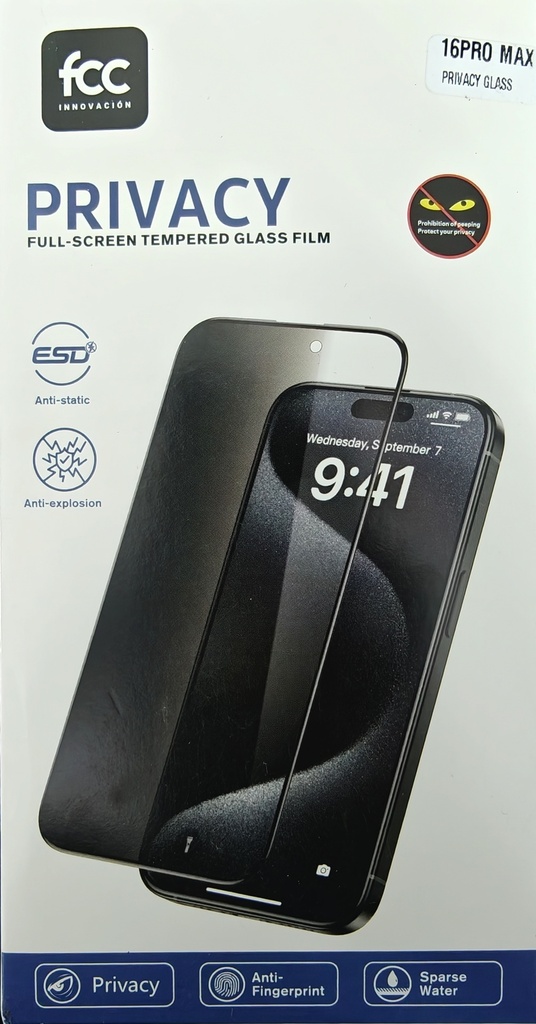 FCC VIDRIO ANTIESPIA IP16PM