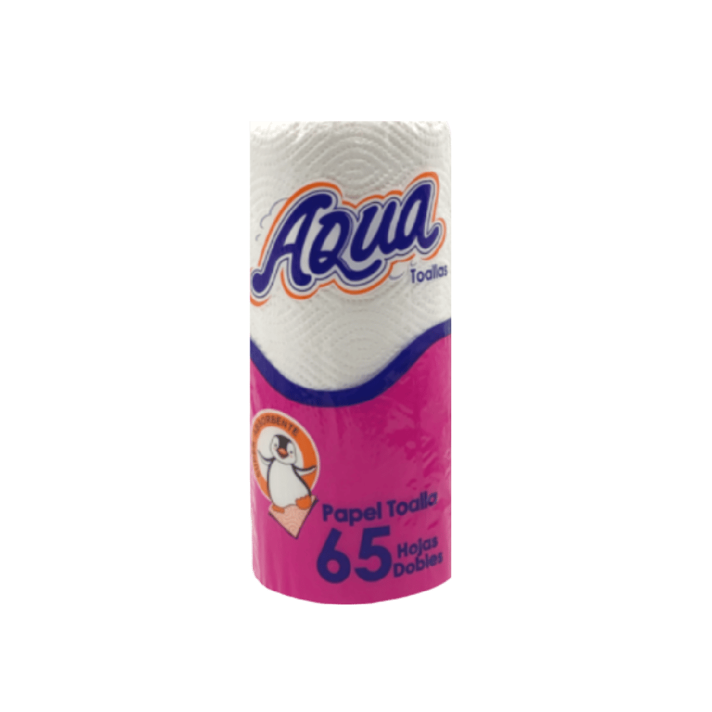 PAPEL TOALLA AQUA 65 HOJA DOBLE