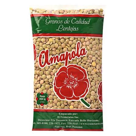 BULTO LENTEJA AMAPOLA 1LB 30U