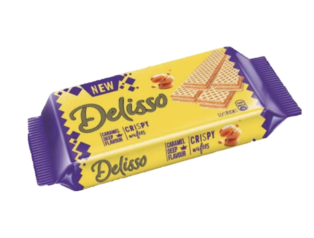 CAJA DELISSO WAFER CARAMEL 24U