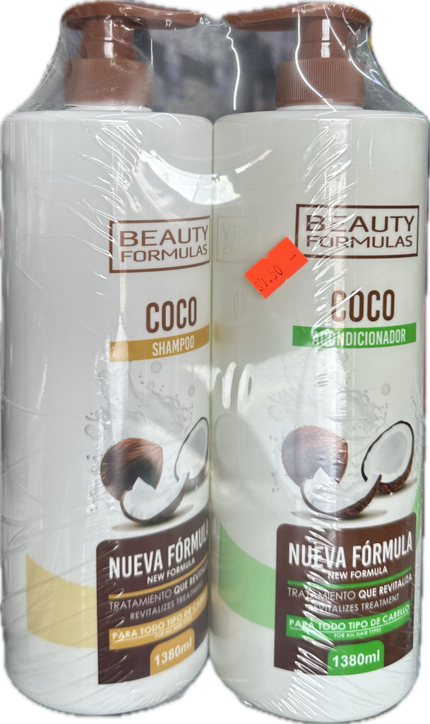 DUO PACK SHAMPOO Y ACONDICIONADOR COCO BF 1380ML