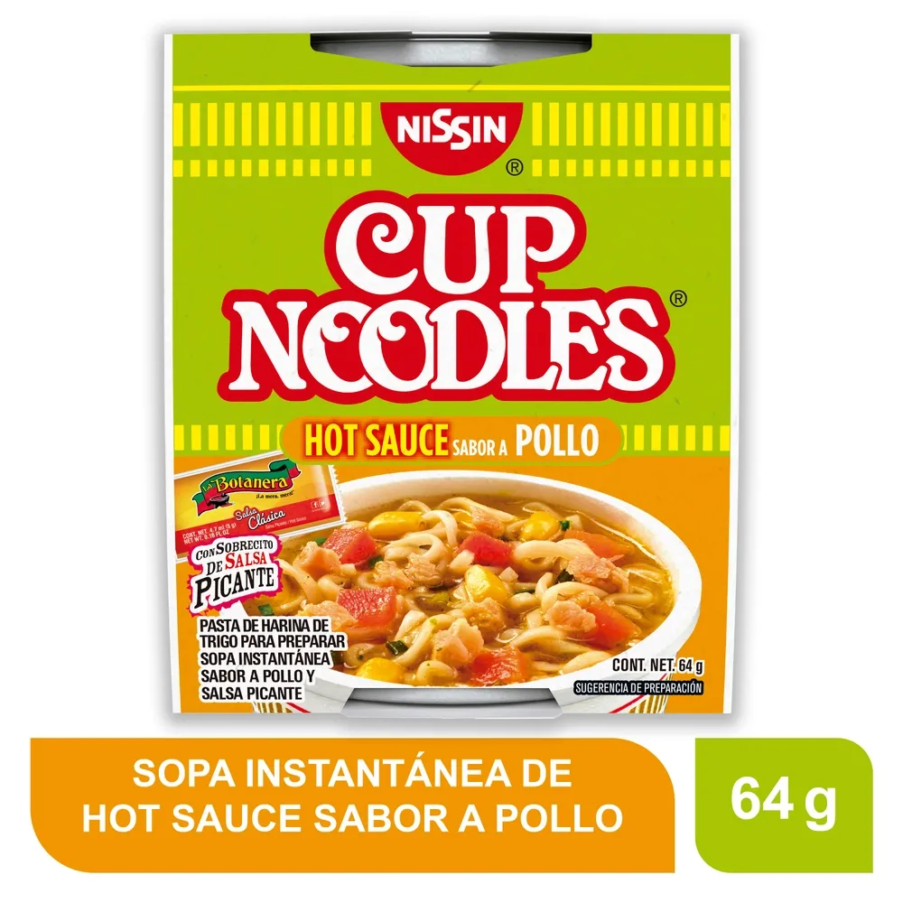CAJA SOPA NISSIN POLLO PICANTE 12U