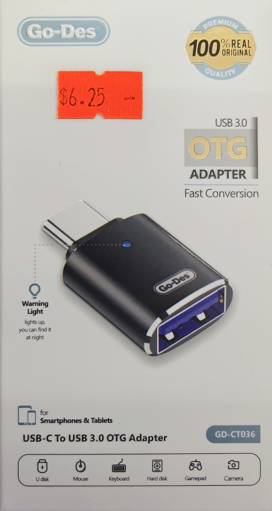 ADAPTADOR OTG GD-CT036 TIPO C