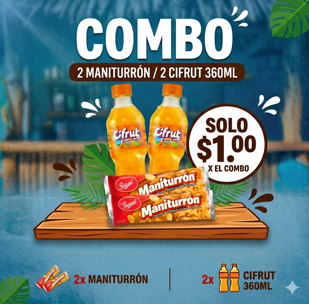 COMBO #1 2 MANITURRON, 2 CIFRUT X 1