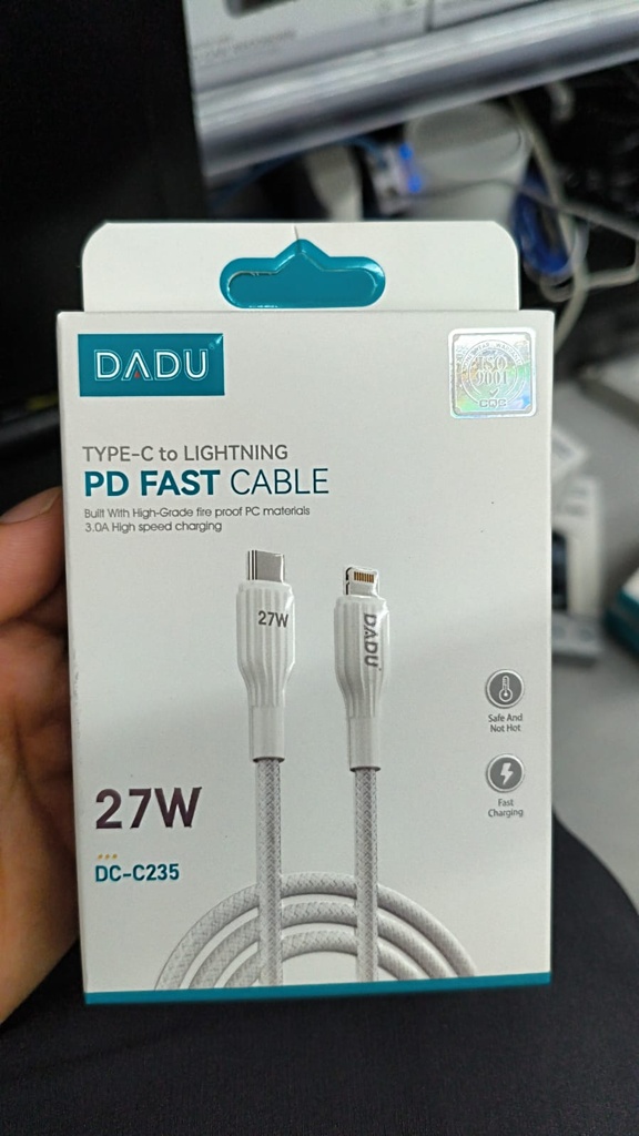 CABLE DADU C235 TYPE-C TO LIGHTNING 27W (LK)