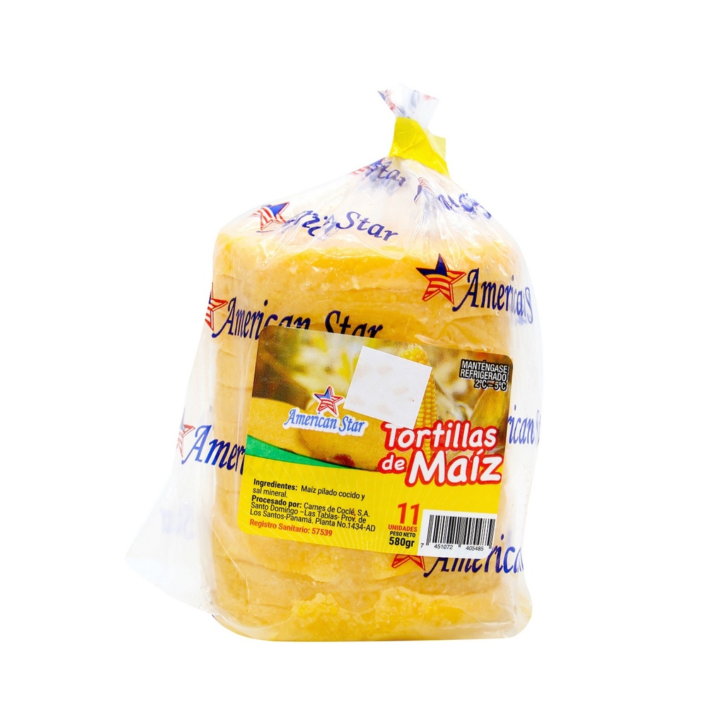 TORTILLA DE MAIZ AMERICAN STAR (11U)