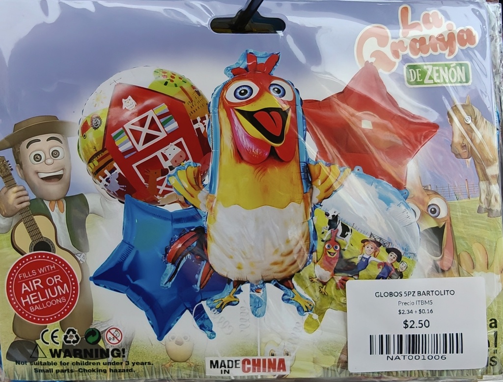 GLOBOS 5PZ BARTOLITO (MS-73-148)