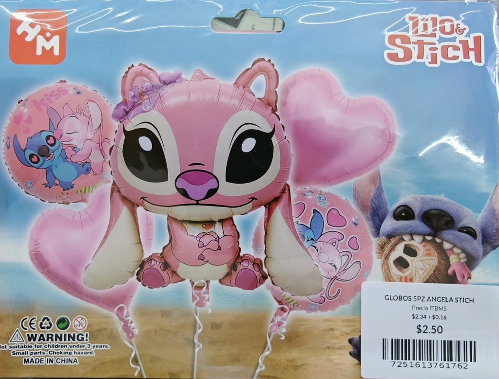 GLOBOS 5PZ ANGELA STITCH (MS-73-176)