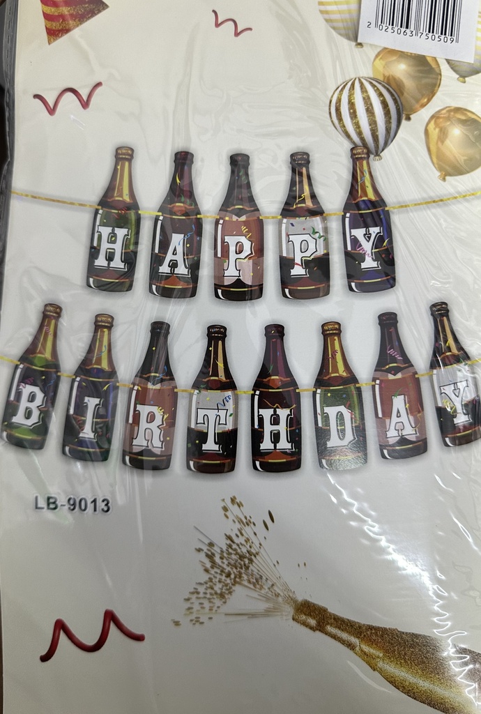 BANDERIN HAPPY BIRTHDAY (MS-75-050)