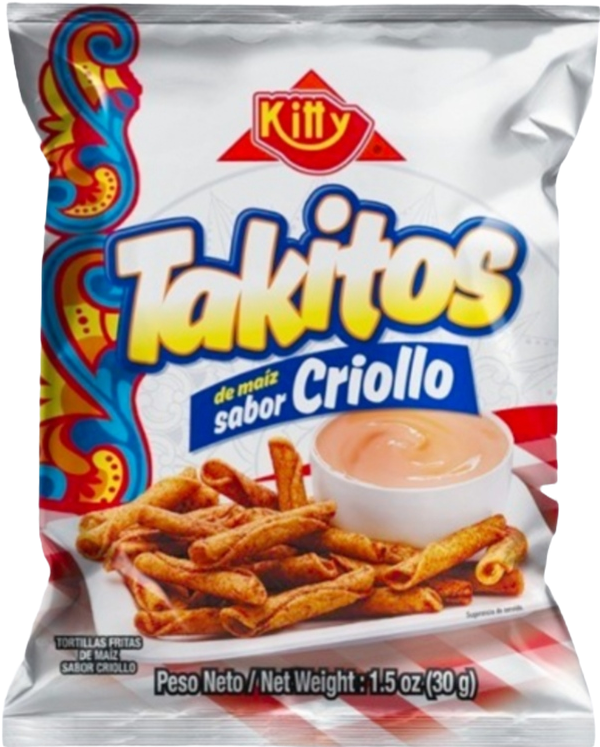PAQUETE TAKITOS CRIOLLO 30G 12U
