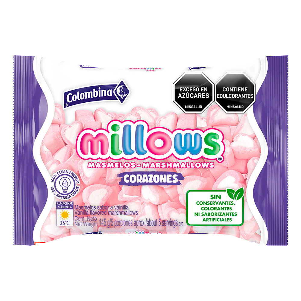 MILLOW CORAZON COLOMBINA 50U