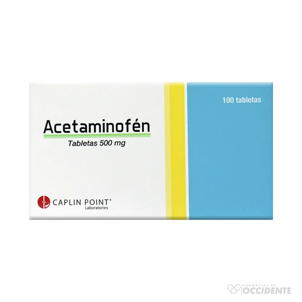 ACETAMINOFEN TABLETAS 500mg 