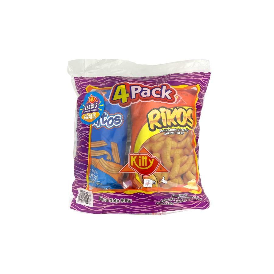 4PACK SNACKS KITTY 595G