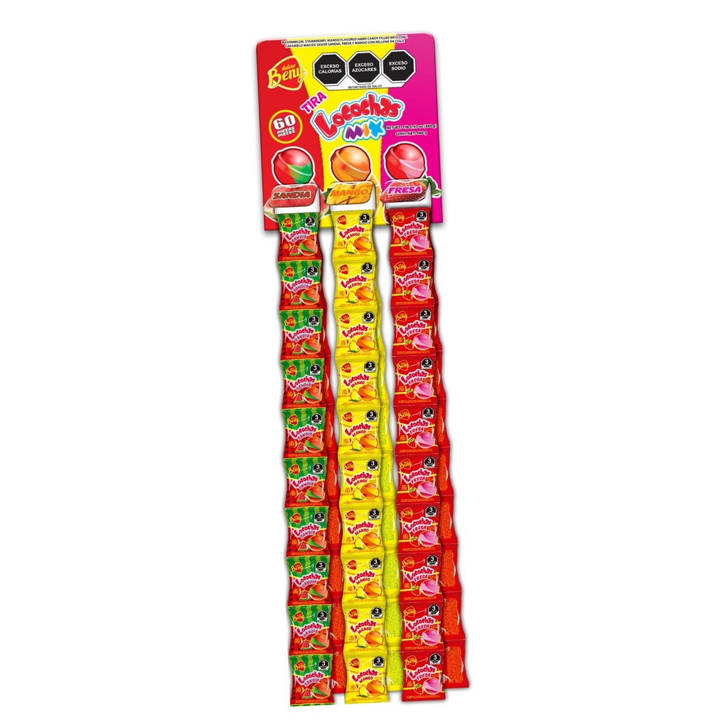 BENY LOCOCHAS MIX TIRAS 60U