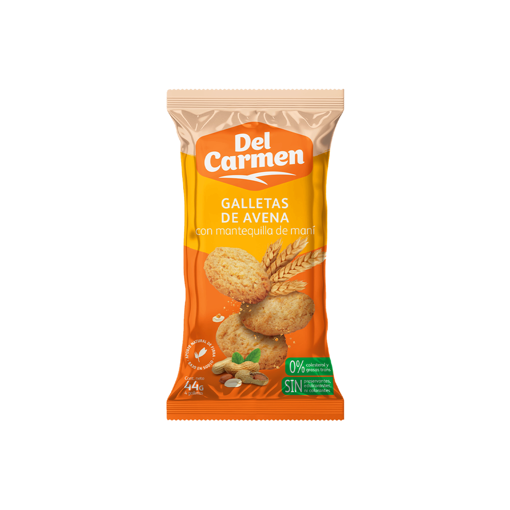 GALLETA DEL CARMEN MANTEQUILLA DE MANI 44G