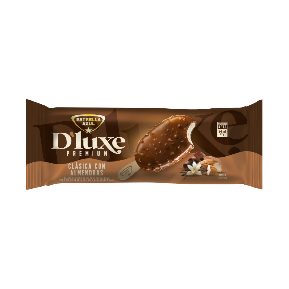 PALETA DLUXE CLASICA CON ALMENDRAS 94ML
