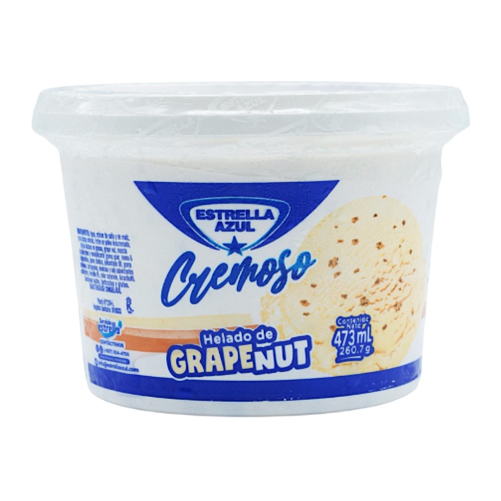HELADO GRAPENUT ESTRELLA AZUL 473ML