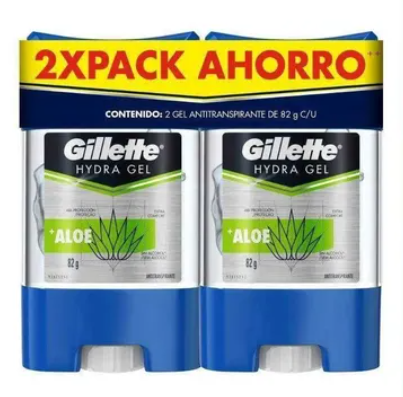 2PACK GILLETTE GEL ALOE 82G