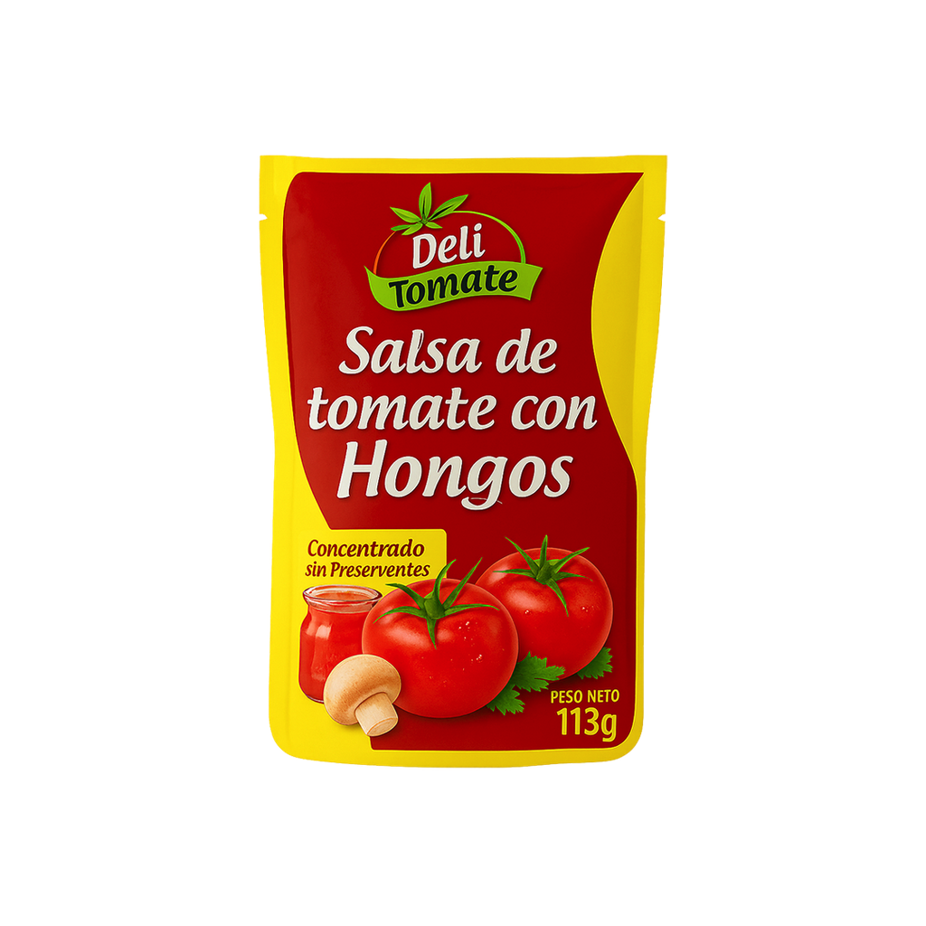 CAJA SALSA CON HONGOS DELI TOMATE 113G (12U)