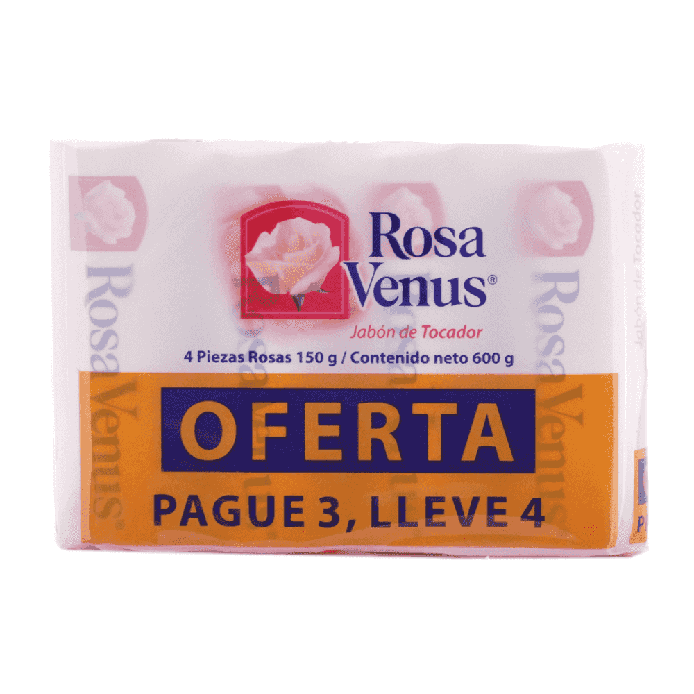4 PACK ROSA VENUS ROSAS 600G