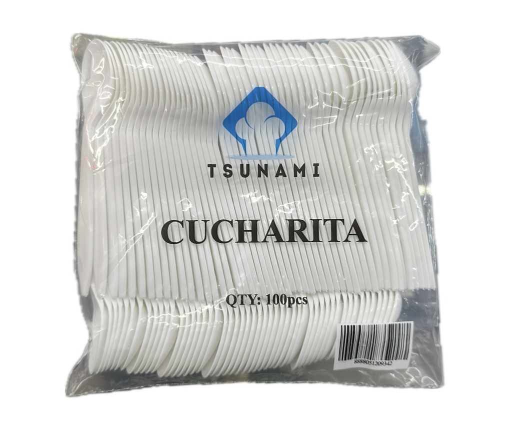 CUCHARITA DE POSTRE TSUNAMI 100PCS