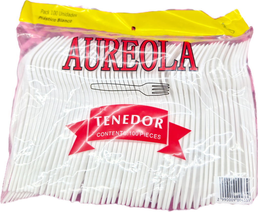 CAJA TENEDOR AUREOLA 100U 10P