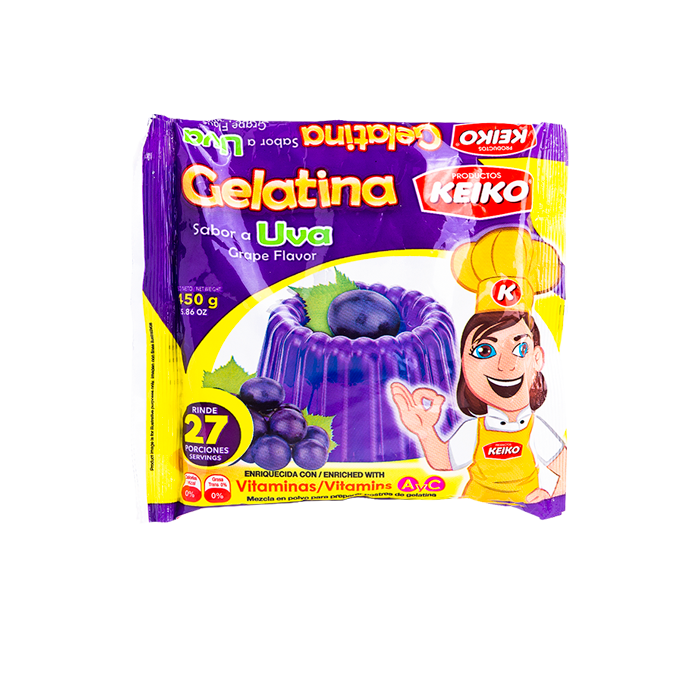 GELATINA UVA KEIKO 450G