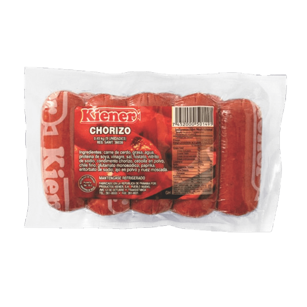 CHORIZO KIENER 450G 9UND