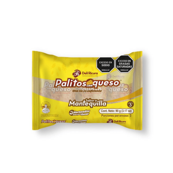 CHEESE BREAD STICKS WITH BUTTER DELI RICURA 30G