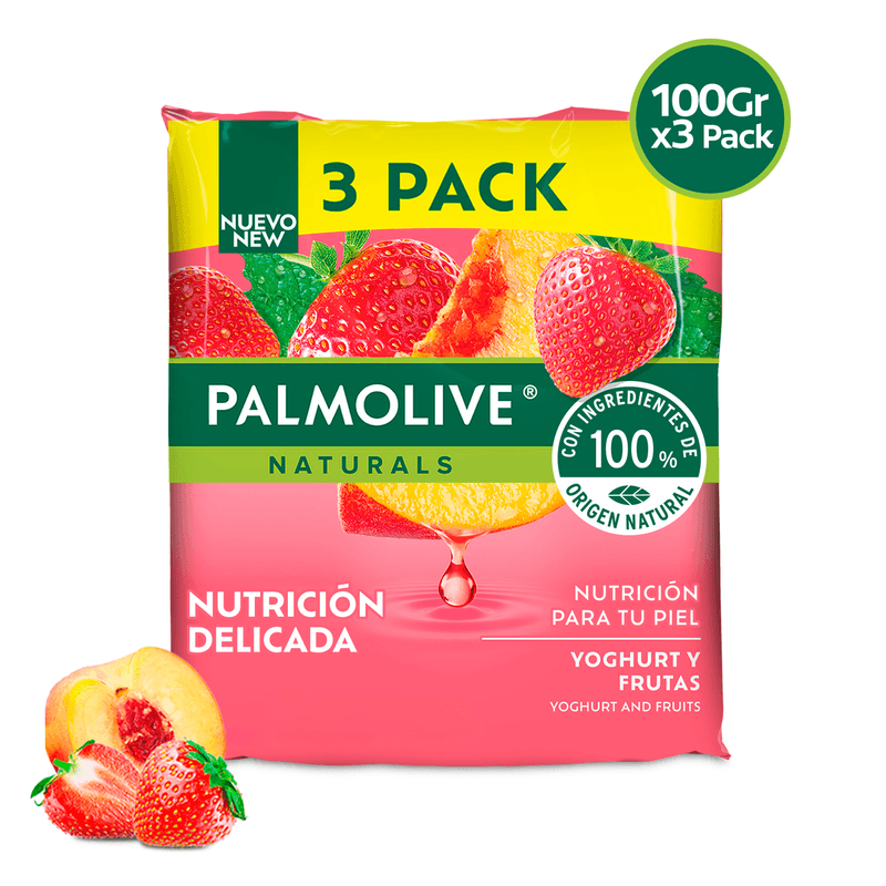 PALMOLIVE NATURALS YOGHURT Y FRUTAS 3PACK