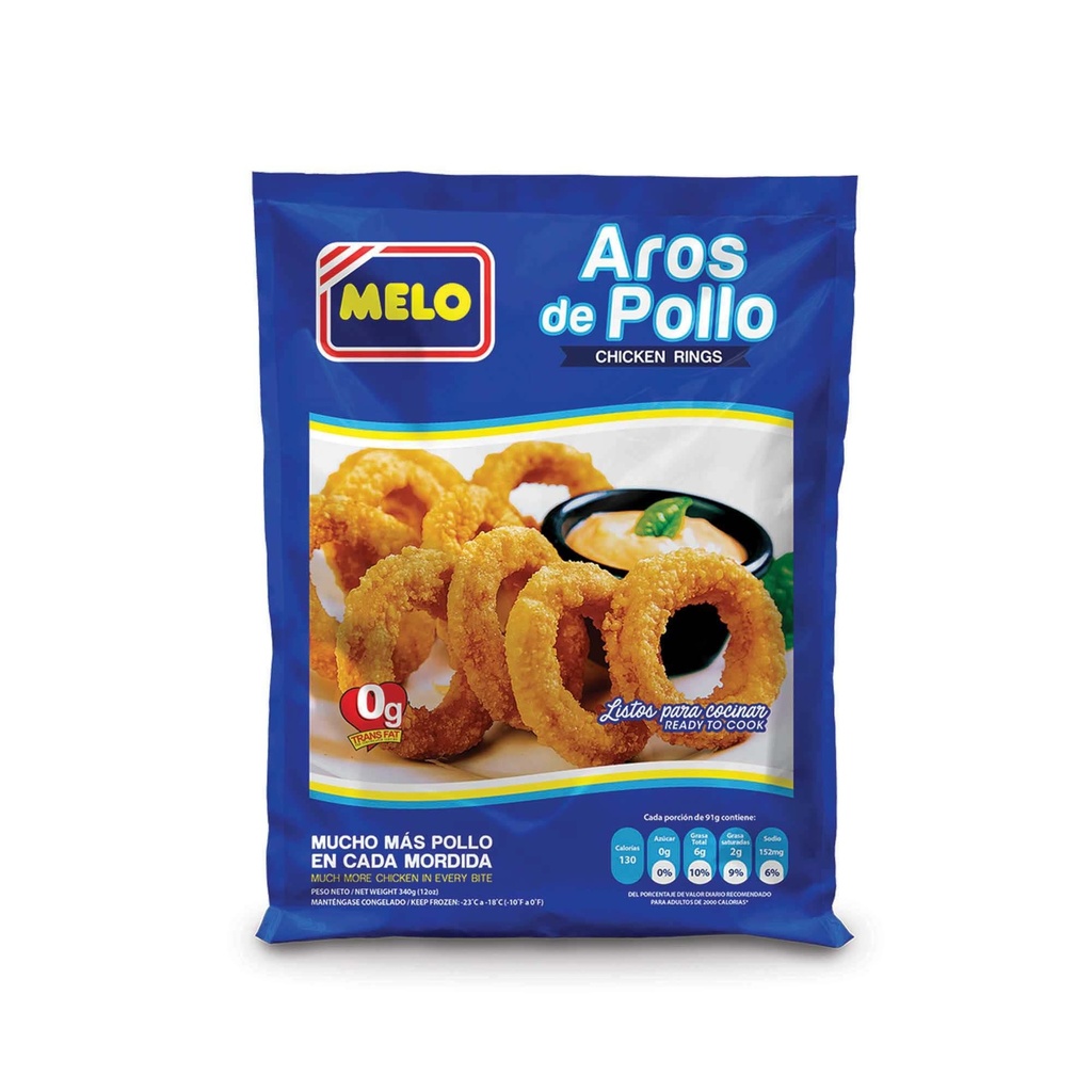 AROS DE POLLO MELO 340G