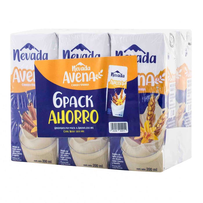 6PACK AVENA NEVADA 200ML