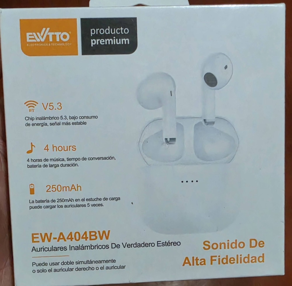 AUDIFONO BLUETOOTH EW-A404BW EWTTO 