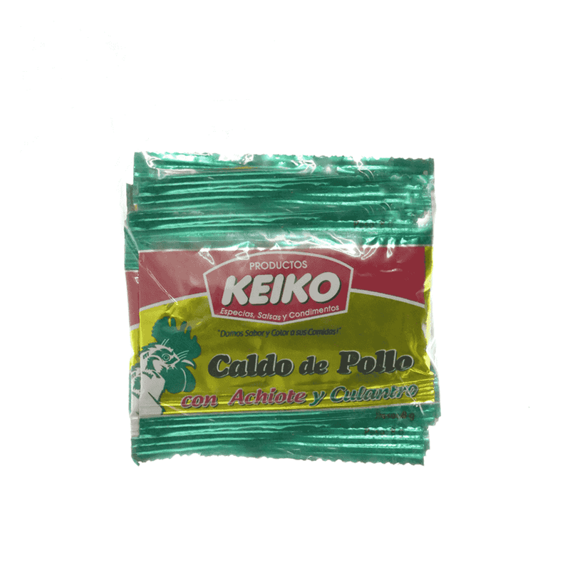 CALDO DE POLLO ACHIOTE Y CULANTRO KEIKO 5PACK