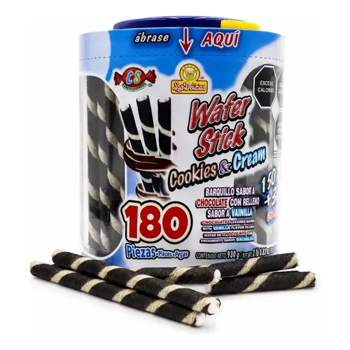 WAFER STICK COOKIES & CREAM 180PZ