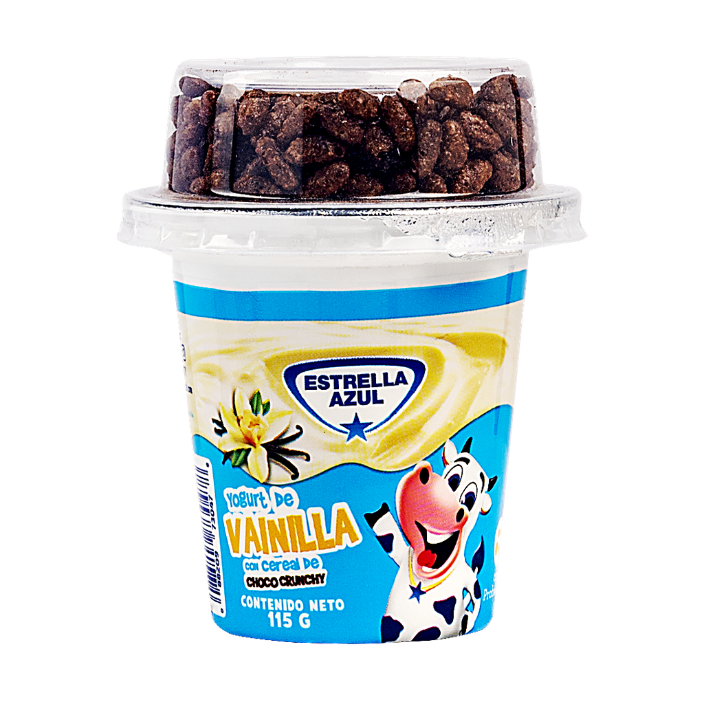 YOGURT KIDS VAINILLA CHOCO CRUNCHY ESTRELLA AZUL 115G