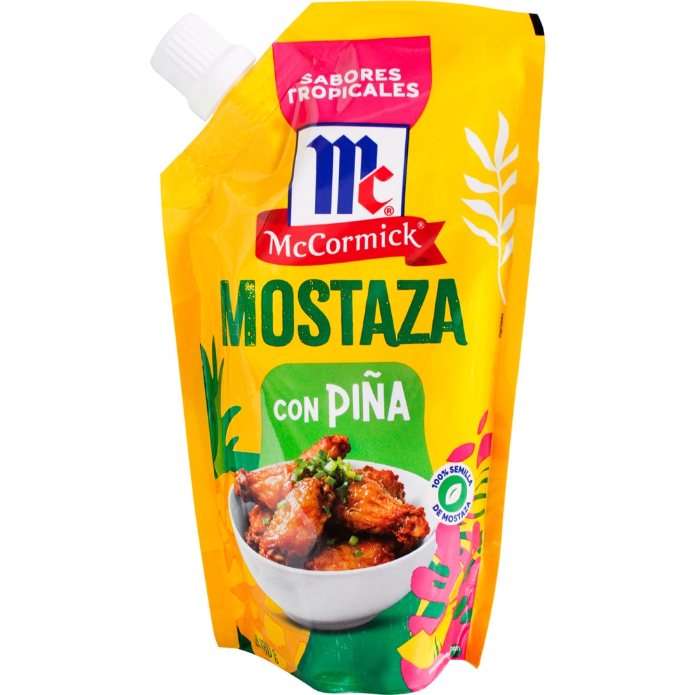 MOSTAZA CON PIÑA MCCORMICK 180G