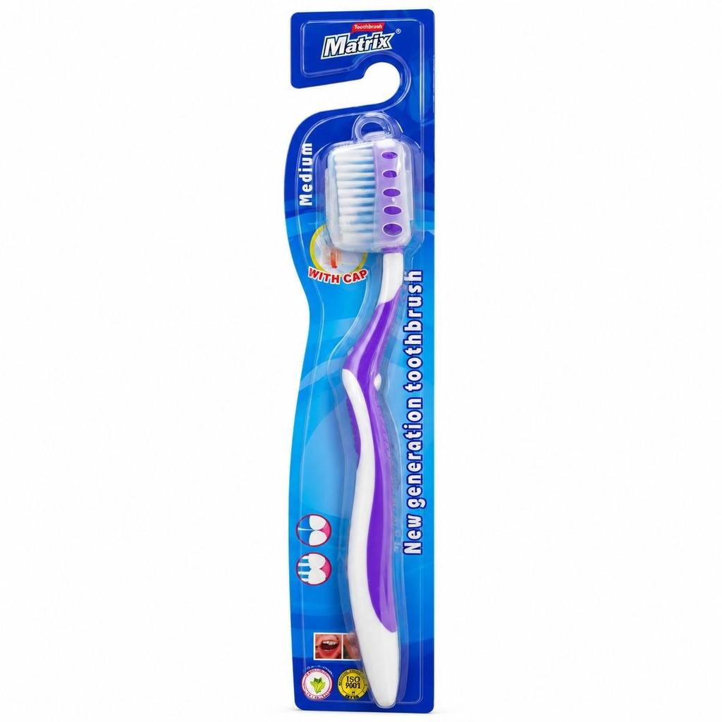 CEPILLO DENTAL MATRIX CON TAPA