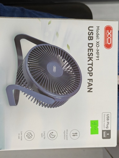 ABANICO MESA XO MF 91 NEGRO6 PULGADA