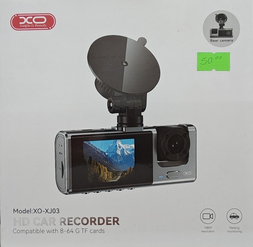 CAMARA CARRO XO-XJ03 1080 HD COLOR NEGRO