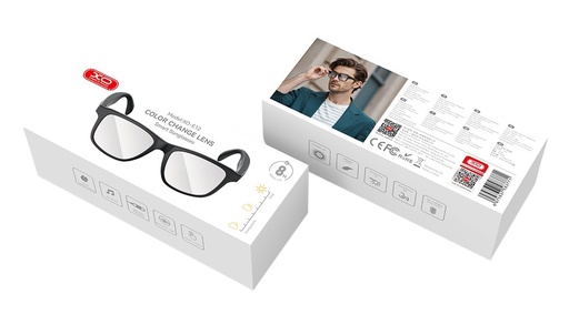 LENTE/GAFA XO CON BLUETOOTH E12 NEGRO UV PROCTEC