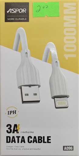 CABLE ASPOR A096  3A IPHONE NUEVO