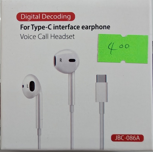 AUDIFONO TYPE C/TIPO C JBC-086A