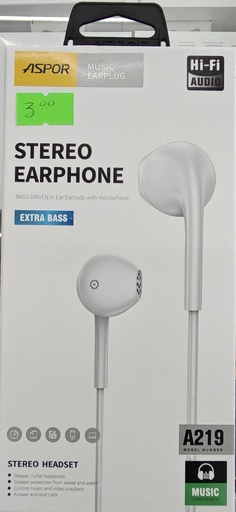 AUDIFONO ASPOR A219 BLANCO