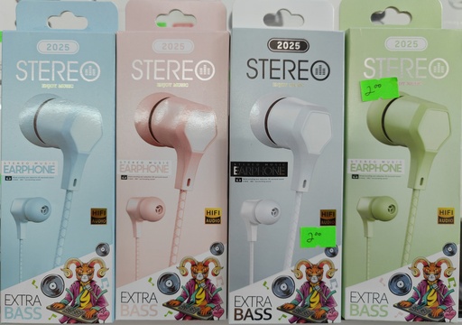 AUDIFONO D22/S63 STEREO 2025 COLOR AZUL VERDE ROSA