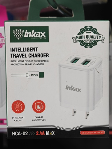 CARGADOR INKAX HCA-02 CON CABLE TIPOC