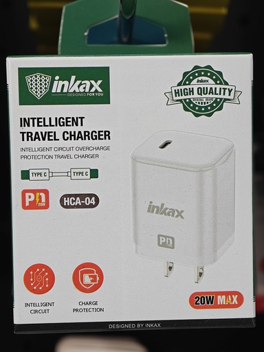 CARGADOR INKAX HCA-04 CABLE TIPO C A TIPO C