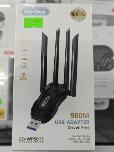 ADAPTADOR USB WIFI GO DES GD-WPS 015