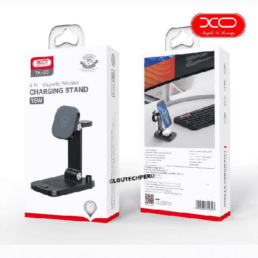 HOLDE CON CARGADOR 4 EN 1 XO TK23 PARA CELULARES