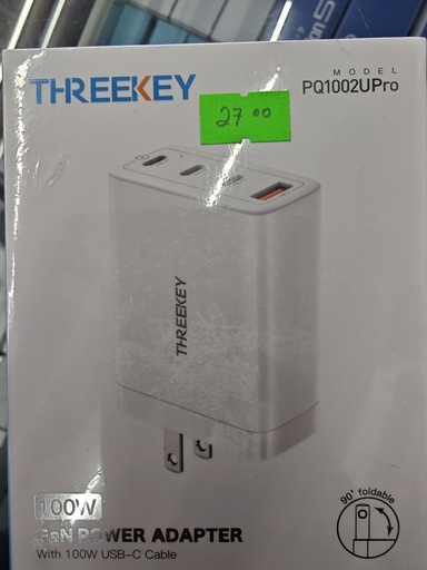 CARGADOR XO -THREEKEY PQ1002UPRO/TK 110 PRO 100WGAN Q